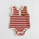 The Bear Beach Stripe Bodysuit - Cozy Crew Club