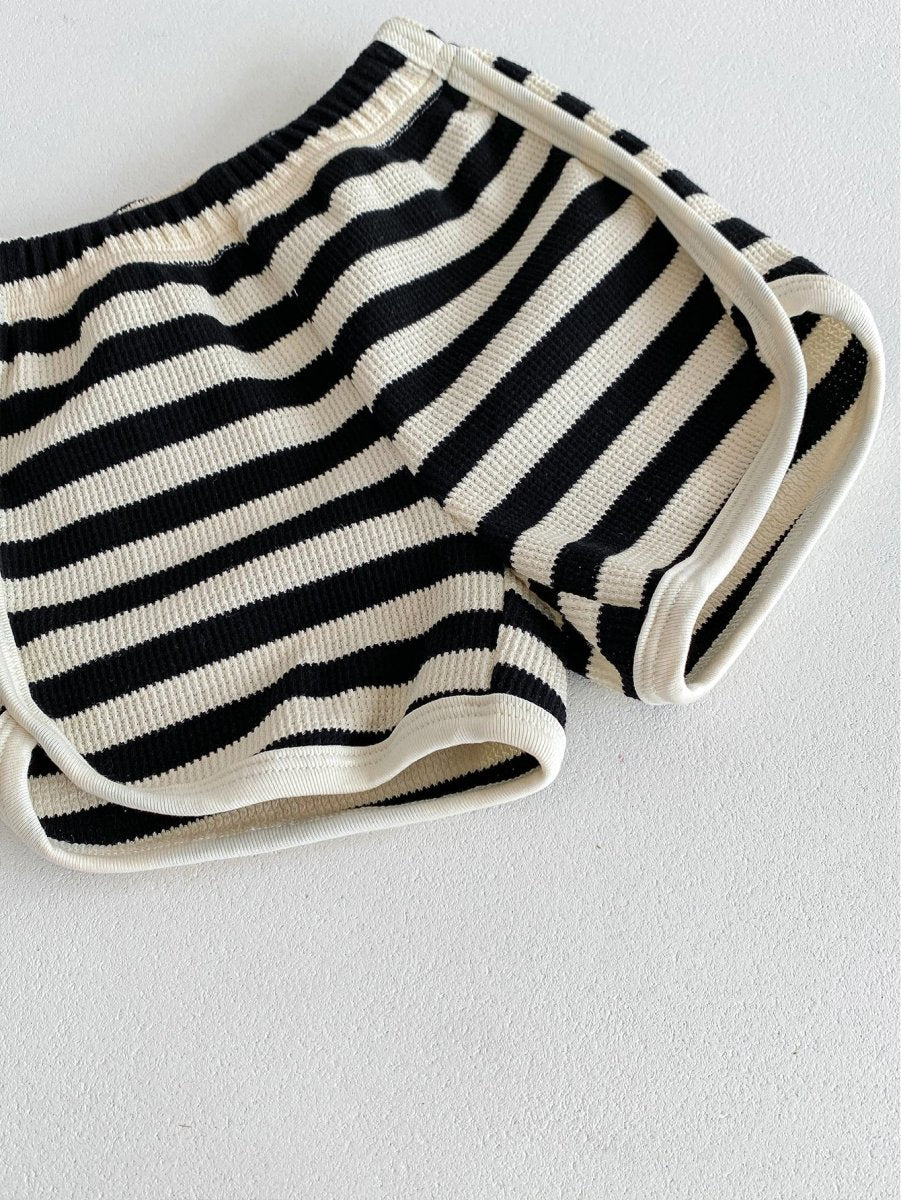 The Bear Beach Stripe Shorts & T-Shirt - Cozy Crew Club