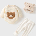 Bear 3 Piece Set (Bodysuit, Leggings, Hat) Cozy Crew Club Outfit Sets mora-uk.myshopify.com bear-3-piece-winter-set-bodysuit-leggings-hat   allproducts, Baby, baby collection, bear, bear collection, BFCM-30, China, CHRISTMAS20, clothing, daywear, headband, https://www.alibaba.com/product-detail/2021-Summer-Cotton-Babys-Bear-Print_1600355038752.html?spm=a2700.shop_plser.41413.28.583a3b41hqeqqQ, LINECARD, new in, nonpersonalised, outfit, PADDY10, pramsuit, set, shorts, summersale24, tshirt, WINTER20, zero