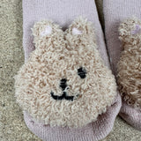 Sample Sale - 0-12m Pink boucle socks - eye missing from one sock and stitching not done properly on other