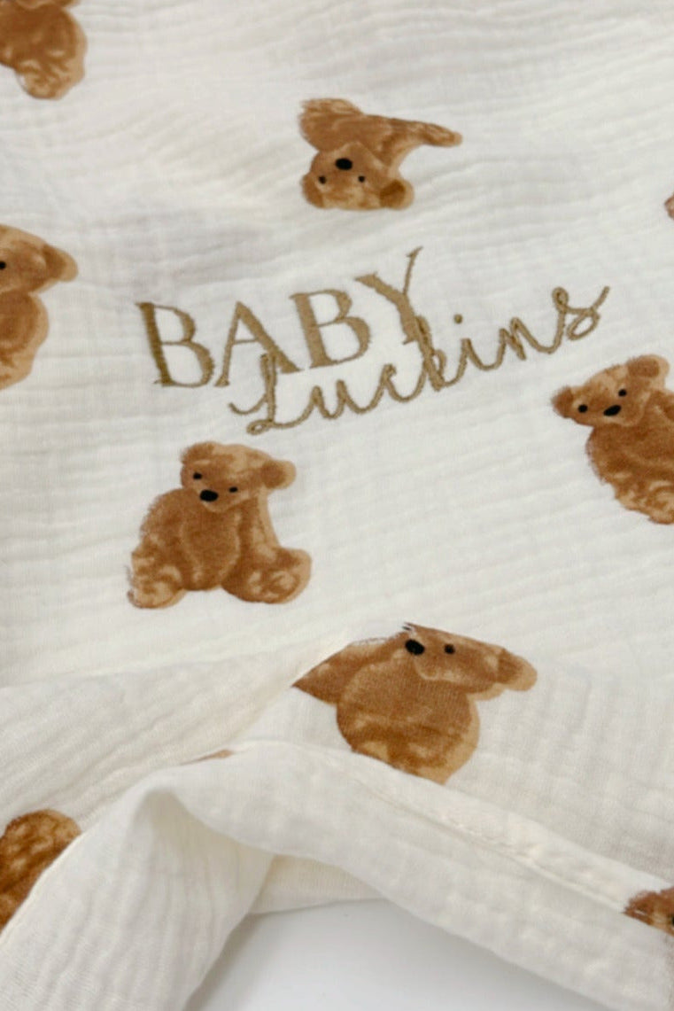 The Bear Muslin Blanket Swaddle Cozy Crew Club Blankets mora-uk.myshopify.com the-bear-blanket   20off, _upsell_bear-2-piece-t-shirt-shorts-set, allproducts, baby, bear, bear blanket, beautifulbambino, BFCM-30, BFCM20, BFMC-20, birthday, blanket, china, CHRISTMAS20, elena, embroidery, https://www.alibaba.com/product-detail/INS-Hot-Cute-Brown-Teddy-Bear_1600268157470.html, LINECARD, muslin, new in, PADDY10, personalise, soft, swaddle, WINTER20