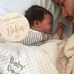 Cocole (Beige) Personalised Microfibre Soft Baby Blanket - Cozy Crew Club