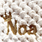 Cocole (Beige) Personalised Microfibre Soft Baby Blanket - Cozy Crew Club