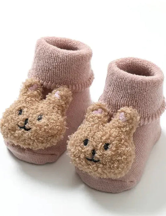 Boucle Teddy Slipper Socks Cozy Crew Club Slippers mora-uk.myshopify.com bear-boucle-teddy-slipper-socks Pink Rabbit / 0-12 M BBTSS-P012 10off, 20off, acc, accessories, accessory, allproducts, baby, bear socks, beautifulbambino, BFCM-20, BFCM-25, BFCM20, bow, China, CHRISTMAS20, clothing, daywear, kids, knee high socks, LINECARD, new in, nonpersonalised, PADDY10, ribbon, set, slip on, slipper, socks, whatnot, WINTER20, zero