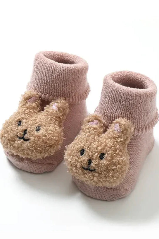Boucle Teddy Slipper Socks Cozy Crew Club Slippers mora-uk.myshopify.com bear-boucle-teddy-slipper-socks Pink Rabbit / 0-12 M BBTSS-P012 10off, 20off, acc, accessories, accessory, allproducts, baby, bear socks, beautifulbambino, BFCM-20, BFCM-25, BFCM20, bow, China, CHRISTMAS20, clothing, daywear, kids, knee high socks, LINECARD, new in, nonpersonalised, PADDY10, ribbon, set, slip on, slipper, socks, whatnot, WINTER20, zero