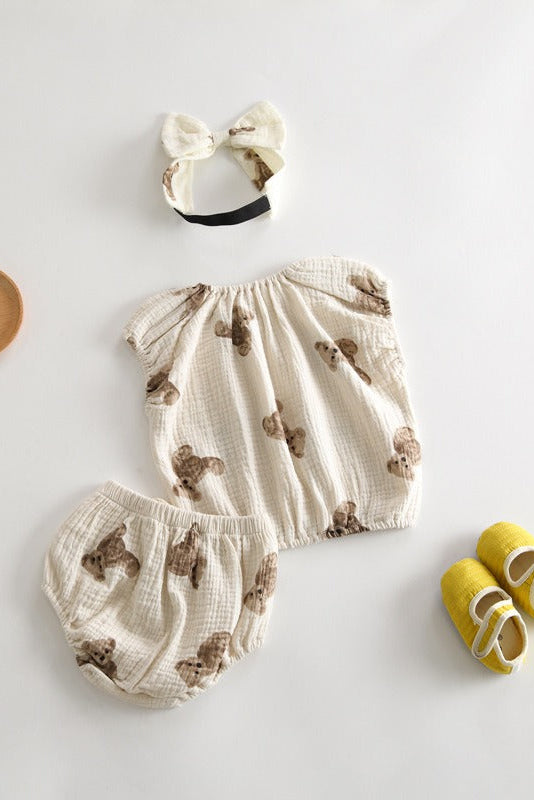 Bear 3 Piece Summer Set (T-Shirt, Shorts & Headband) Cozy Crew Club Outfit Sets mora-uk.myshopify.com bear-3-piece-summer-set-t-shirt-shorts-headband   10off, 20off, 5POUND, allproducts, Baby, baby collection, bear, bear collection, BFCM-50, China, CHRISTMAS20, clothing, daywear, headband, LINECARD, new in, nonpersonalised, outfit, PADDY10, set, shorts, SSSALE2520, summersale24, tshirt, WINTER20, zero