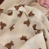 The Bear Muslin Blanket Swaddle