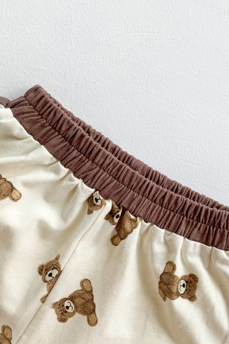 Bear 2 Piece T-Shirt & Shorts Set - Cozy Crew Club