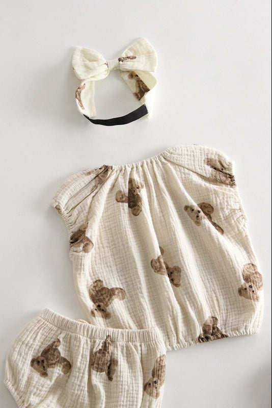 Bear 3 Piece Summer Set (T-Shirt, Shorts & Headband) Cozy Crew Club Outfit Sets mora-uk.myshopify.com bear-3-piece-summer-set-t-shirt-shorts-headband 2-3 Y 3PIECEBear23 10off, 20off, 5POUND, allproducts, Baby, baby collection, bear, bear collection, BFCM-50, China, CHRISTMAS20, clothing, daywear, headband, LINECARD, new in, nonpersonalised, outfit, PADDY10, set, shorts, SSSALE2520, summersale24, tshirt, WINTER20, zero