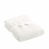 Mora Cocole (White) Personalised Microfibre Soft Baby Blanket
