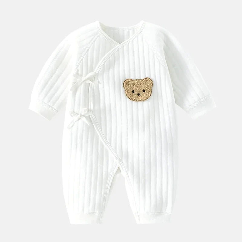 Grenouillère pour bébé en tissu bouclé Teddy Bear 
