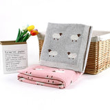 Pink Sheep Crotchet Baby Blanket