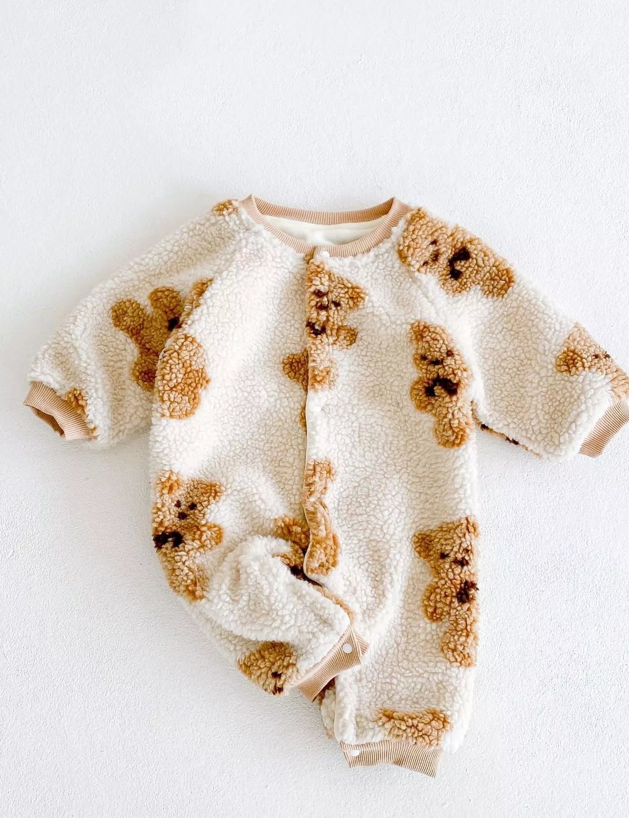 Bear Fleece Romper Cozy Crew Club Rompers mora-uk.myshopify.com bear-fleece-romper Bear Fleece Cream / 0-6 M BFR06C 10off, 20off, allproducts, baby, baby collection, bear, bear collection, bear print, beautifulbambino, BFCM-20, BFCM-25, BFCM20, China, CHRISTMAS20, clothing, daywear, easter50, LINECARD, new in, nonpersonalised, PADDY10, pramsuit, romper, WINTER20, zero