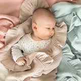 Stone Frill Organic 100% Cotton Baby Blanket