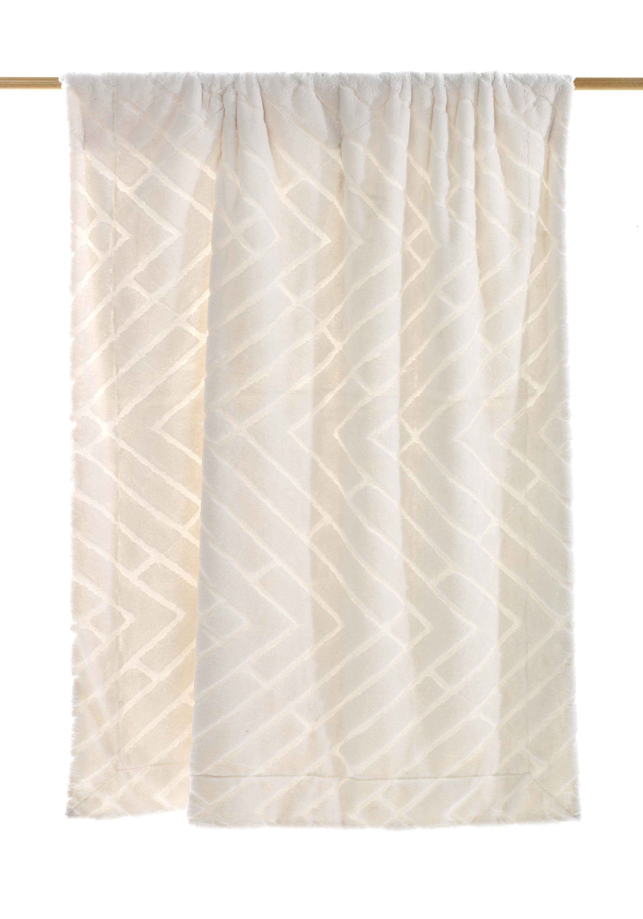 Mora Kaplan Interior Luxury Soft Fox Faux Fur Throw Blanket