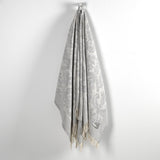 Mora Interior Eco (Light Grey/Silver) Soft Cotton Sofa Throw Blanket