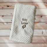 Mora Cocole (White) Personalised Microfibre Soft Baby Blanket