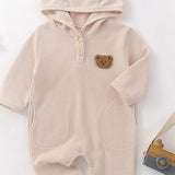 The Pointy Bear Knitted Hooded Playsuit - Cozy Crew Club
