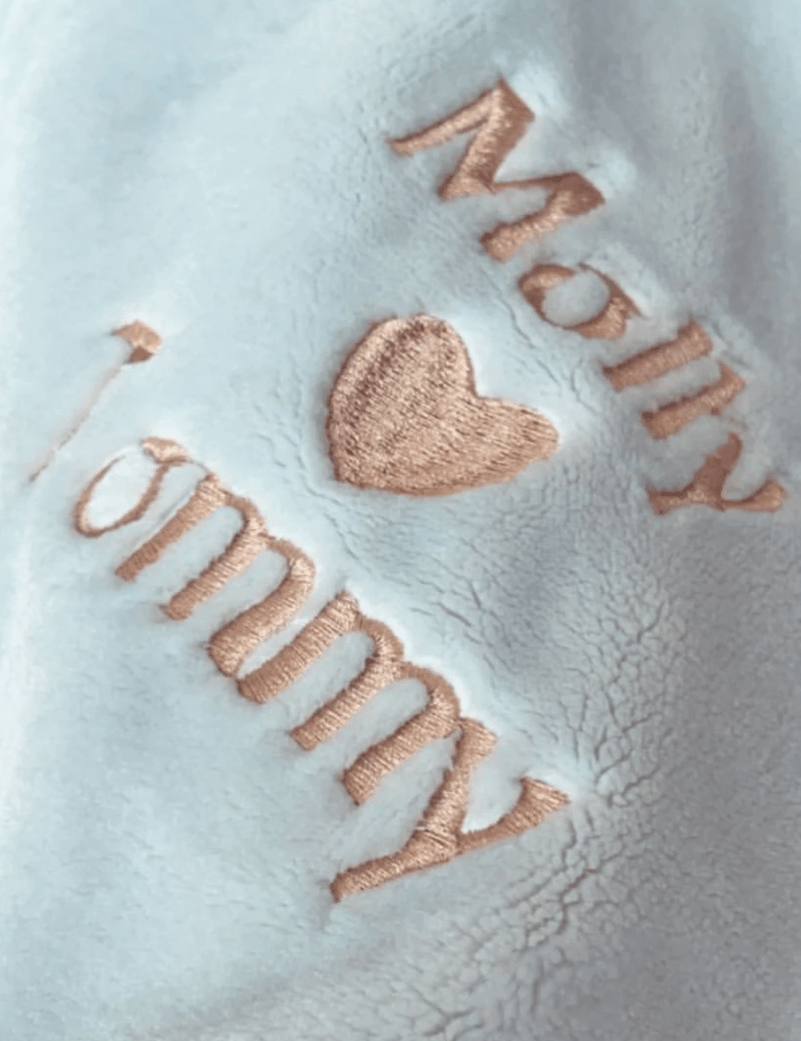 Couples Personalised Microfibre Soft Sofa Blanket - Cozy Crew Club