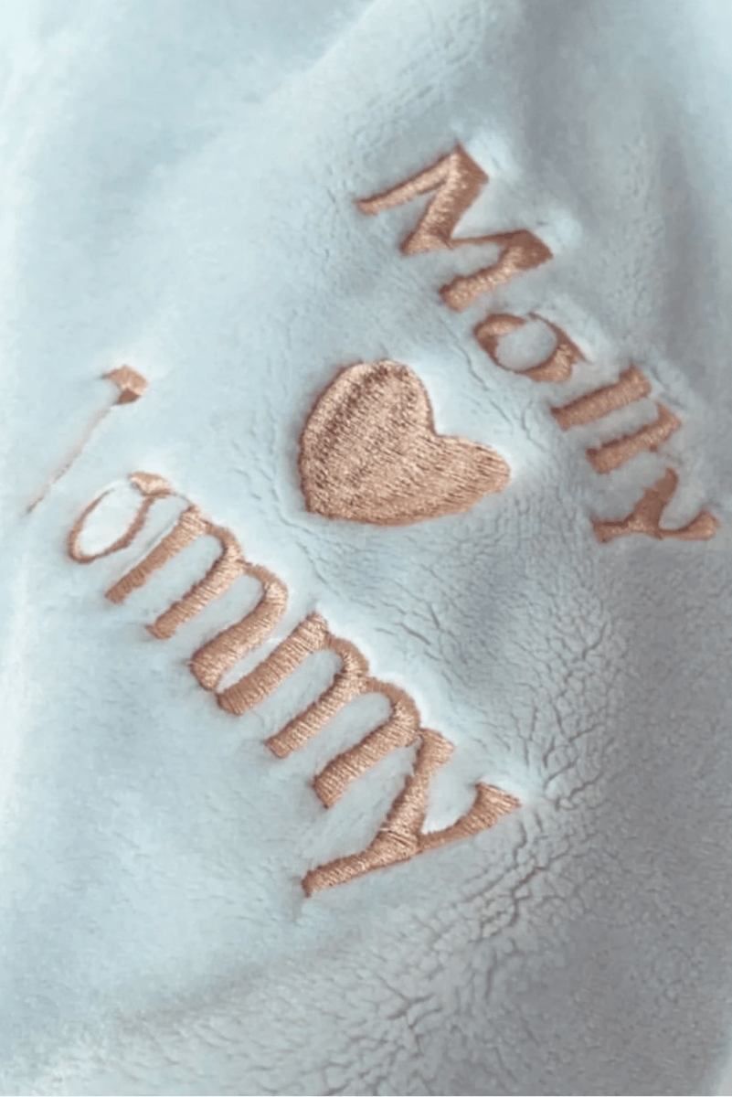 Couples Personalised Microfibre Soft Sofa Blanket - Cozy Crew Club
