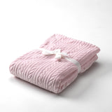 Baby Loves Mimos (Pink, Blue, Beige or Grey) Personalised Microfibre Soft Baby Blanket