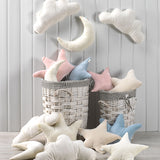 Mora Baby Pillows (Pink, Blue, Beige & White) Soft Nursery Cushion