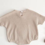 Waffle Bear Bodysuit Brown or Creme - Cozy Crew Club