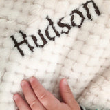Cocole (Beige) Personalised Microfibre Soft Baby Blanket - Cozy Crew Club