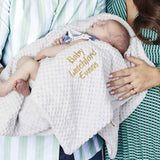 Mora Cocole (Grey) Personalised Microfibre Soft Baby Blanket