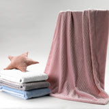 Baby Loves Mimos (Pink, Blue, Beige or Grey) Personalised Microfibre Soft Baby Blanket