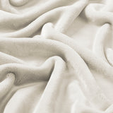 Mora Sofing (Natural White) Personalised Microfibre Soft Sofa Blanket
