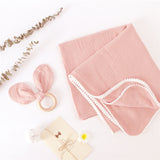 Pink Pom Pom Baby Blanket Swaddle